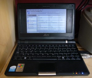 EeePC with Gnome Music Player